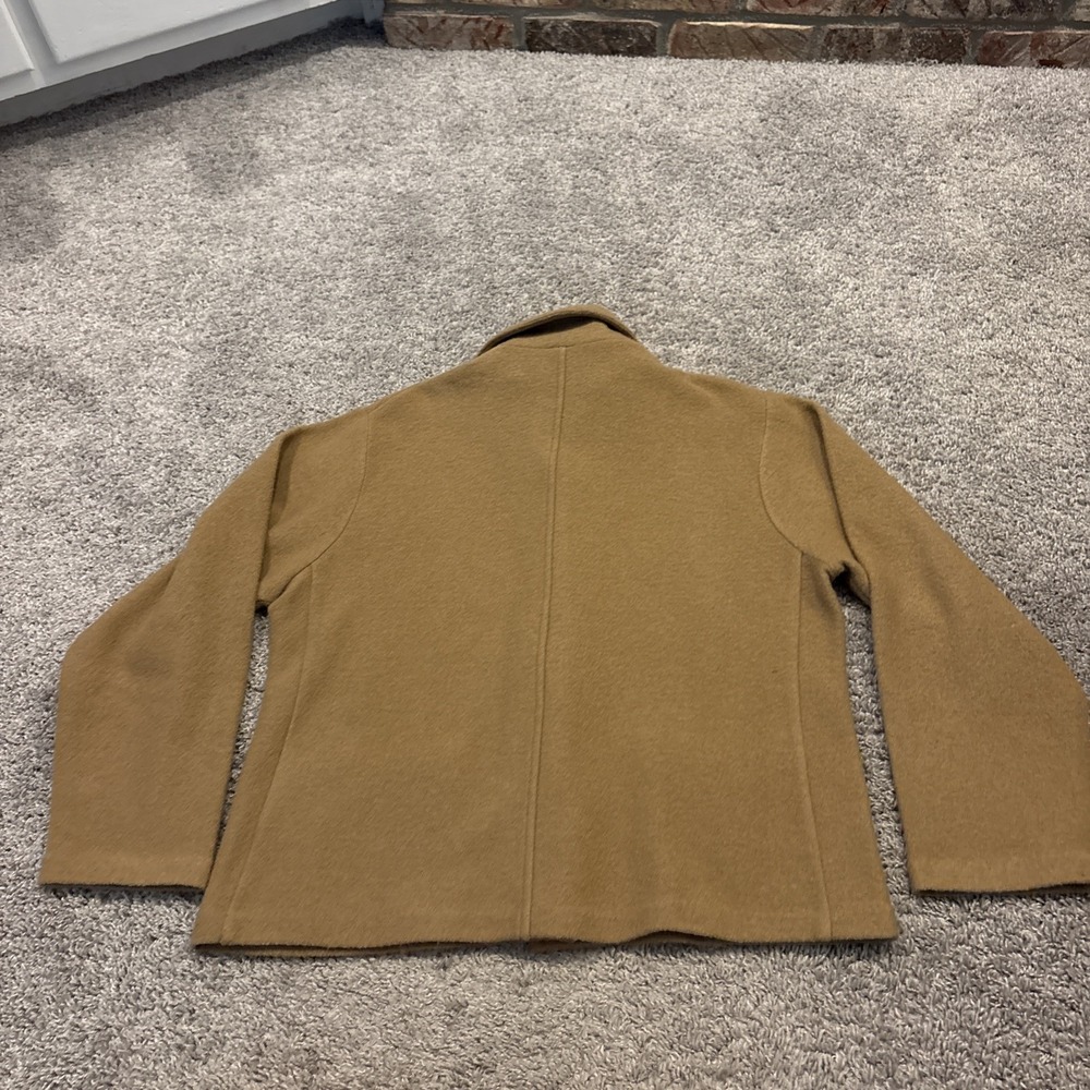 DIY Vintage Pendleton 100% Virgin Wool Women's Size XL Jacket Tan Classic Blazer - Picture 6 of 9